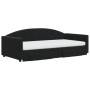 Sofá cama nido con cajones terciopelo negro 100x200 cm de vidaXL, Camas y somieres - Ref: Foro24-3197384, Precio: 486,84 €, D...