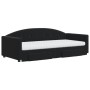 Sofá cama nido con cajones terciopelo negro 90x190 cm de vidaXL, Camas y somieres - Ref: Foro24-3197388, Precio: 448,79 €, De...