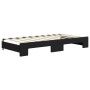 Sofá cama nido con cajones terciopelo negro 90x190 cm de vidaXL, Camas y somieres - Ref: Foro24-3197388, Precio: 448,79 €, De...