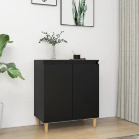 Aparador con patas madera contrachapada negro 60x35x70 cm de vidaXL, Aparadores - Ref: Foro24-806068, Precio: 63,27 €, Descue...