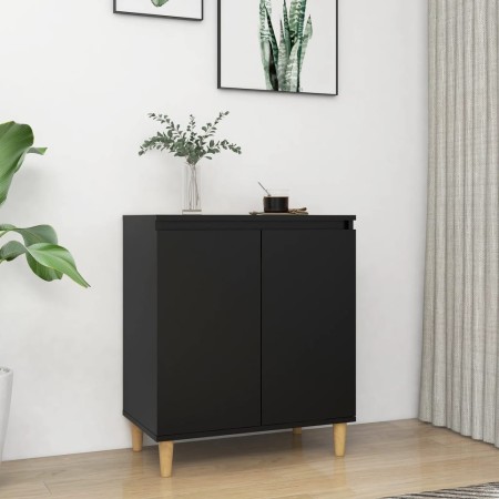 Aparador con patas madera contrachapada negro 60x35x70 cm de vidaXL, Aparadores - Ref: Foro24-806068, Precio: 64,38 €, Descue...