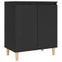 Aparador con patas madera contrachapada negro 60x35x70 cm de vidaXL, Aparadores - Ref: Foro24-806068, Precio: 63,27 €, Descue...