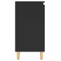 Aparador con patas madera contrachapada negro 60x35x70 cm de vidaXL, Aparadores - Ref: Foro24-806068, Precio: 64,38 €, Descue...