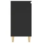 Aparador con patas madera contrachapada negro 60x35x70 cm de vidaXL, Aparadores - Ref: Foro24-806068, Precio: 63,27 €, Descue...
