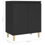 Aparador con patas madera contrachapada negro 60x35x70 cm de vidaXL, Aparadores - Ref: Foro24-806068, Precio: 63,27 €, Descue...