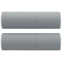 Juego de sofás con cojines 3 piezas tela gris claro en Sofás | Comprar online en Foru.es