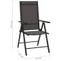Juego de muebles de jardín 9 piezas negro y gris antracita de vidaXL, Conjuntos de jardín - Ref: Foro24-3070643, Precio: 419,...