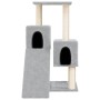 Rascador para gatos con postes de sisal gris claro 82 cm en Mobiliario para gatos | Comprar online en Foru.es