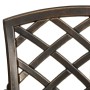 Mesa y sillas de bistró 3 piezas aluminio fundido color bronce de vidaXL, Conjuntos de jardín - Ref: Foro24-3070586, Precio: ...