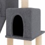 Rascador para gatos con postes de sisal gris oscuro 82 cm en Mobiliario para gatos | Comprar online en Foru.es