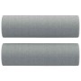 Juego de sofás con cojines 2 piezas tela gris claro en Sofás | Comprar online en Foru.es