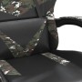 Silla gaming cuero sintético negro y camuflaje de vidaXL, Sillones para videojuegos - Ref: Foro24-3143853, Precio: 110,51 €, ...