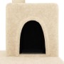 Rascador para gatos con postes de sisal color crema 123 cm en Mobiliario para gatos | Comprar online en Foru.es