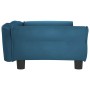 Cama para perros de terciopelo azul 95x55x30 cm en Camas para perros | Comprar online en Foru.es