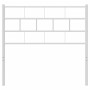 Cabecero de metal blanco 75 cm de vidaXL, Cabeceros y pies de cama - Ref: Foro24-355734, Precio: 18,72 €, Descuento: %