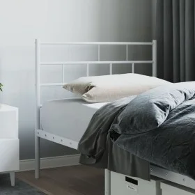 Cabecero de metal blanco 100 cm de vidaXL, Cabeceros y pies de cama - Ref: Foro24-355737, Precio: 20,86 €, Descuento: %