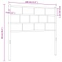 Cabecero de metal blanco 100 cm de vidaXL, Cabeceros y pies de cama - Ref: Foro24-355737, Precio: 21,14 €, Descuento: %