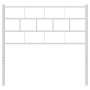 Cabecero de metal blanco 107 cm de vidaXL, Cabeceros y pies de cama - Ref: Foro24-355738, Precio: 24,04 €, Descuento: %