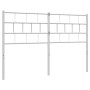 Cabecero de metal blanco 120 cm de vidaXL, Cabeceros y pies de cama - Ref: Foro24-355739, Precio: 26,15 €, Descuento: %