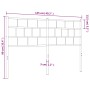 Cabecero de metal blanco 120 cm de vidaXL, Cabeceros y pies de cama - Ref: Foro24-355739, Precio: 26,15 €, Descuento: %