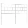 Cabecero de metal blanco 140 cm de vidaXL, Cabeceros y pies de cama - Ref: Foro24-355741, Precio: 30,10 €, Descuento: %