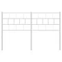 Cabecero de metal blanco 140 cm de vidaXL, Cabeceros y pies de cama - Ref: Foro24-355741, Precio: 30,10 €, Descuento: %