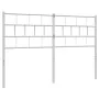 Cabecero de metal blanco 140 cm de vidaXL, Cabeceros y pies de cama - Ref: Foro24-355741, Precio: 30,10 €, Descuento: %