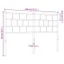 Cabecero de metal blanco 140 cm de vidaXL, Cabeceros y pies de cama - Ref: Foro24-355741, Precio: 30,10 €, Descuento: %