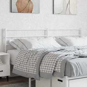 Kopfteil aus weißem Metall, 180 cm von vidaXL, Kopf- und Fußteile - Ref: Foro24-355744, Preis: 28,79 €, Rabatt: %