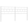 Cabecero de metal blanco 180 cm de vidaXL, Cabeceros y pies de cama - Ref: Foro24-355744, Precio: 29,12 €, Descuento: %