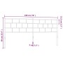 Cabecero de metal blanco 193 cm de vidaXL, Cabeceros y pies de cama - Ref: Foro24-355745, Precio: 31,90 €, Descuento: %