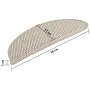 Alfombra autoadhesiva escalera sisal 15 uds taupé 56x17x3 cm de vidaXL, Alfombrillas para escalones - Ref: Foro24-326859, Pre...
