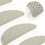 Alfombrillas autoadhesivas sisal 15 uds verde claro 56x17x3 cm de vidaXL, Alfombrillas para escalones - Ref: Foro24-326863, P...