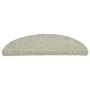 Alfombrillas autoadhesivas sisal 15 uds verde claro 56x17x3 cm de vidaXL, Alfombrillas para escalones - Ref: Foro24-326863, P...