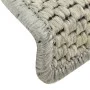 Alfombrillas autoadhesivas sisal 15 uds verde claro 56x17x3 cm de vidaXL, Alfombrillas para escalones - Ref: Foro24-326863, P...