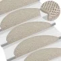 Alfombrillas autoadhesivas sisal 15 uds plateado 56x17x3 cm de vidaXL, Alfombrillas para escalones - Ref: Foro24-326871, Prec...