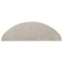 Alfombrillas autoadhesivas sisal 15 uds plateado 56x17x3 cm de vidaXL, Alfombrillas para escalones - Ref: Foro24-326871, Prec...