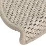 Alfombrillas autoadhesivas sisal 15 uds plateado 56x17x3 cm de vidaXL, Alfombrillas para escalones - Ref: Foro24-326871, Prec...