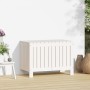 Caja de almacenaje jardín madera de pino blanco 76x42,5x54 cm de vidaXL, Cajas de almacenaje para exteriores - Ref: Foro24-83...