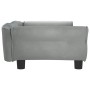 Cama para perros de terciopelo gris claro 95x55x30 cm en Camas para perros | Comprar online en Foru.es