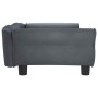 Cama para perros de terciopelo gris oscuro 95x55x30 cm en Camas para perros | Comprar online en Foru.es