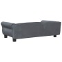 Cama para perros de terciopelo gris oscuro 95x55x30 cm en Camas para perros | Comprar online en Foru.es