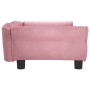 Cama para perros de terciopelo rosa 95x55x30 cm en Camas para perros | Comprar online en Foru.es