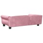 Cama para perros de terciopelo rosa 95x55x30 cm en Camas para perros | Comprar online en Foru.es