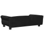 Cama para perros de terciopelo negro 95x55x30 cm en Camas para perros | Comprar online en Foru.es