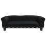 Cama para perros de cuero sintético negra 95x55x30 cm en Camas para perros | Comprar online en Foru.es