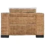 Set of 2-piece natural rattan sofas with cushions by vidaXL, Sofas - Ref: Foro24-278625, Price: 1,00 €, Discount: %