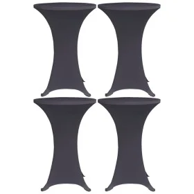 Funda elástica para mesa 4 unidades 60 cm gris antracita de vidaXL, Fundas - Ref: Foro24-279084, Precio: 34,74 €, Descuento: %
