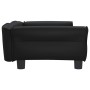 Cama para perros de cuero sintético negra 95x55x30 cm en Camas para perros | Comprar online en Foru.es
