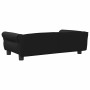 Cama para perros de cuero sintético negra 95x55x30 cm en Camas para perros | Comprar online en Foru.es